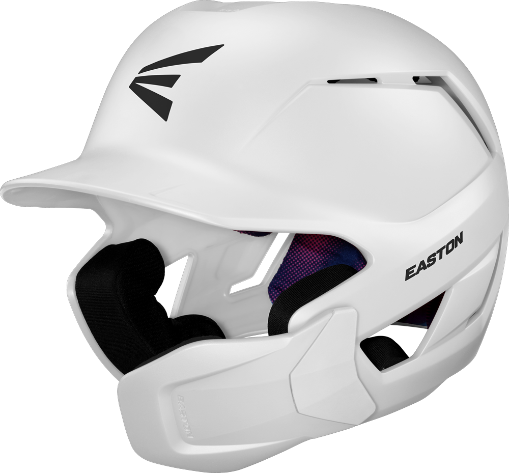 Baseballhelm Easton Z50 mit mehrfach verstellbarem Kinnschutz (7" – 7 5/8") M/L Weiß