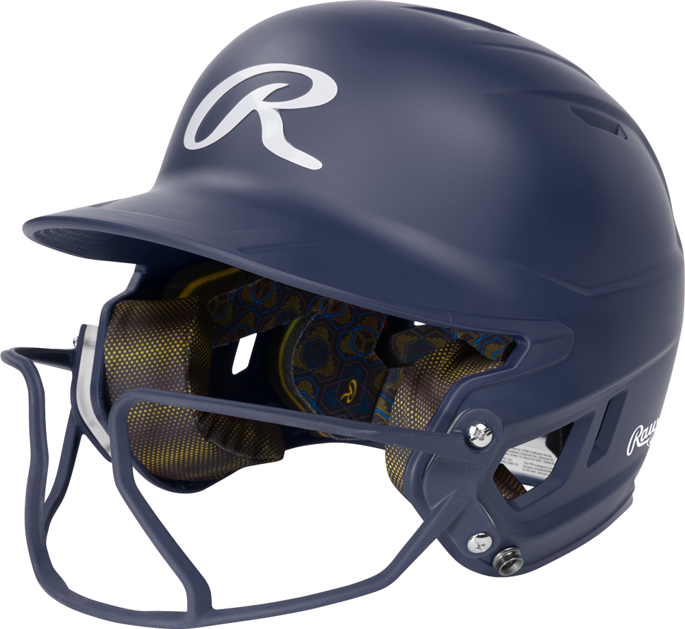 Schlaghelm Rawlings MACH HI-VIZ MIT ANGESCHLOSSENEM VIZSBFG (6 7/8" - 7 5/8") SENIOR